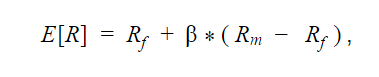 expected return according to CAPM